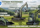 TYPHON Machinery Elevates Compact Performance with Launch of 'TYPHON Green Series' of Mini Excavators and Skid Steers