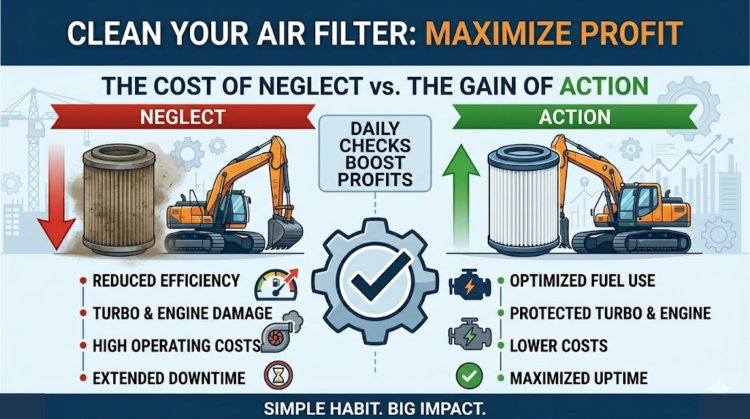 Why Cleaning Your Air Filter Could Be the Single Most Cost-Effective Maintenance Act on a Construction Site ?